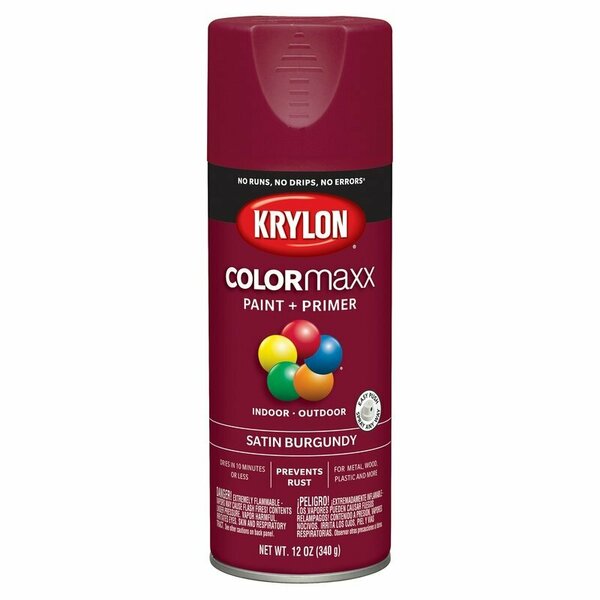 Krylon 5560 Colormaxx 12 Oz Bur Gundy Satin K05560007